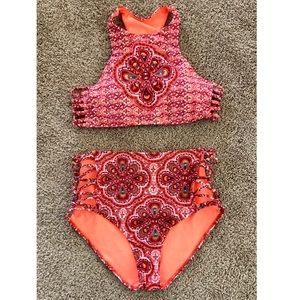 NEW! 2 Piece Hollister Bikini, High waisted bottom